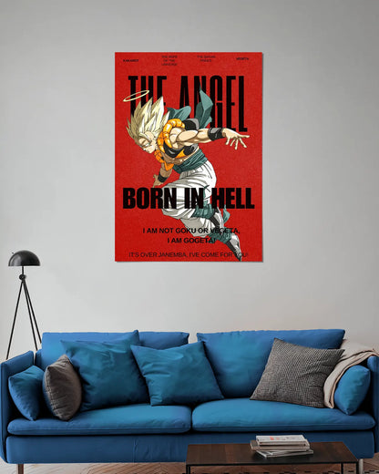Gogeta Dragon Ball Z Wall Poster | Fusion Warrior
