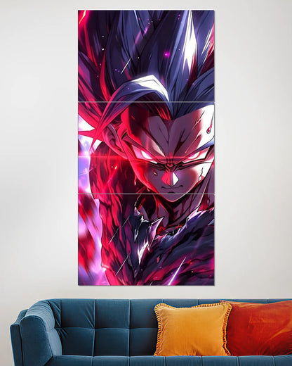 Gohan Beast Red Energy Split Wall Poster | Dragon Ball Anime Art