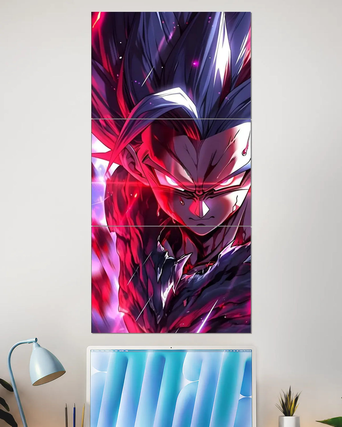 Gohan Beast Red Energy Split Wall Poster | Dragon Ball Anime Art