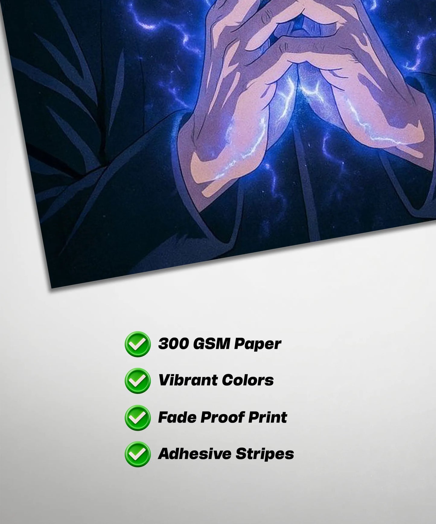 Satoru Gojo Infinity Power Poster | Jujutsu Kaisen Anime Wall Art