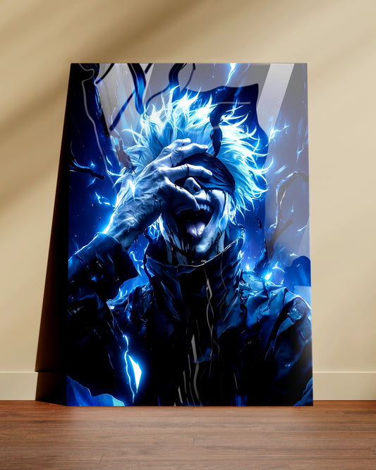 Gojo Satoru Metal Print | Jujutsu Kaisen Wall Art