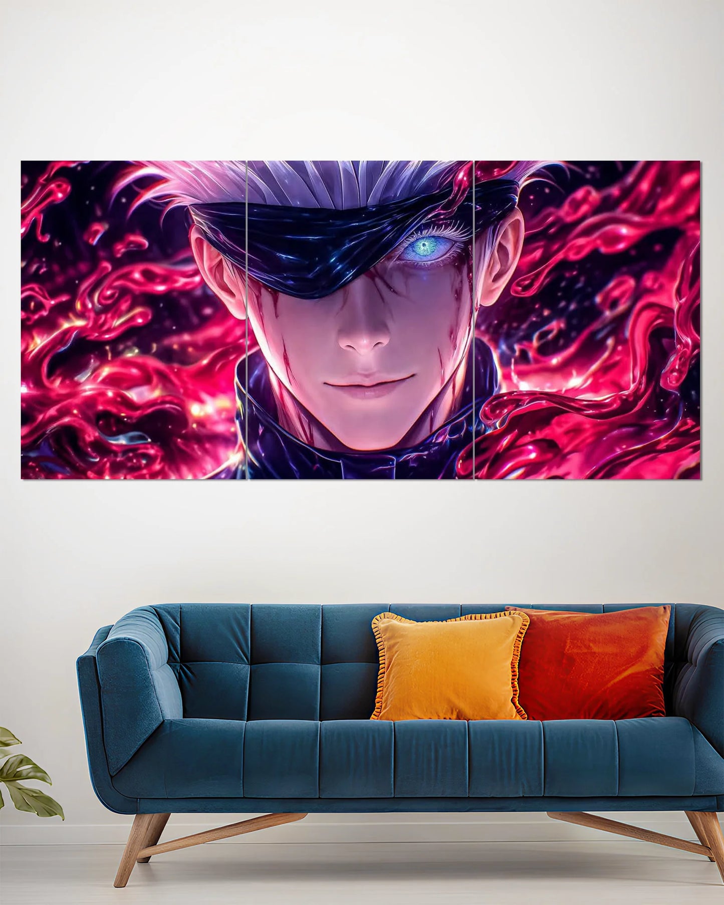 Satoru Gojo Limitless Awakening Split Wall Poster