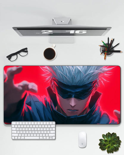 Gojo Satoru Desk Mat | Jujutsu Kaisen Anime Extended Gaming & Office Mouse Pad