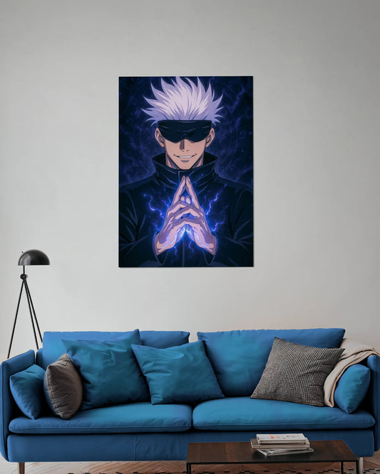 Satoru Gojo Infinity Power Poster | Jujutsu Kaisen Anime Wall Art