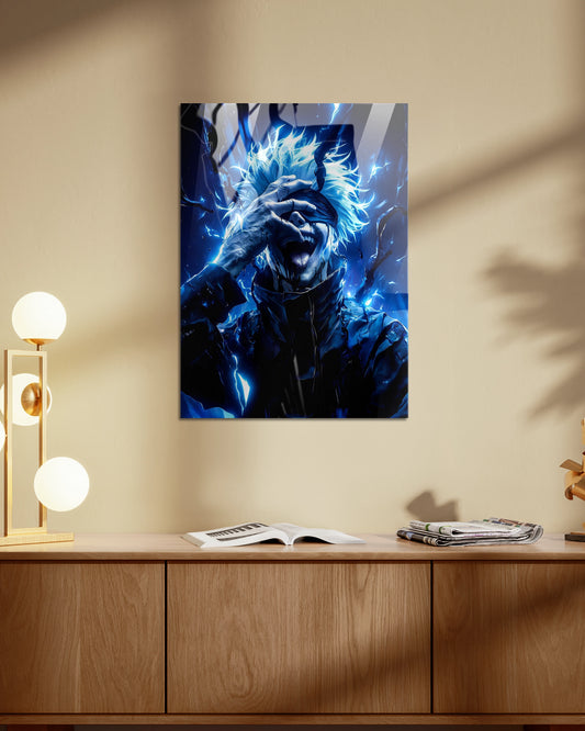 Gojo Satoru Metal Print | Jujutsu Kaisen Wall Art