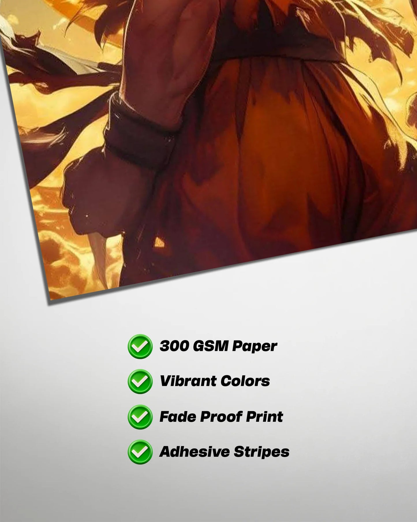 Goku Warrior Sunset Poster | Dragon Ball Anime Wall Art
