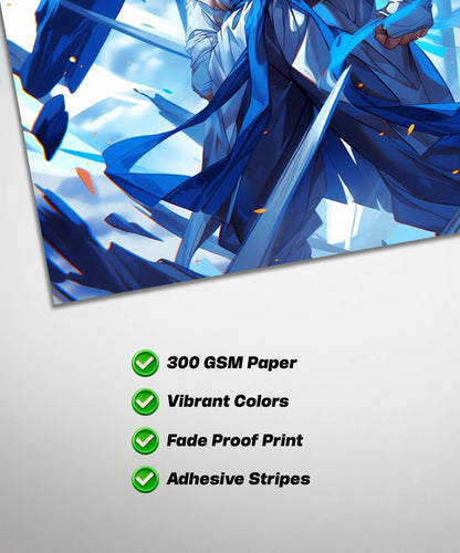 Super Saiyan Blue Goku Poster | Dragon Ball Anime Wall Art