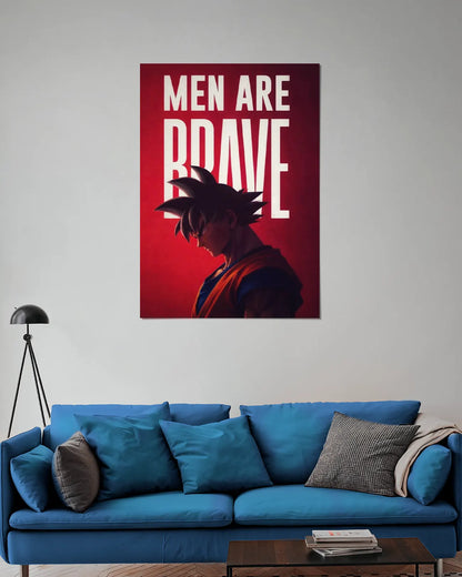 Goku Brave Warrior Wall Poster | Dragon Ball