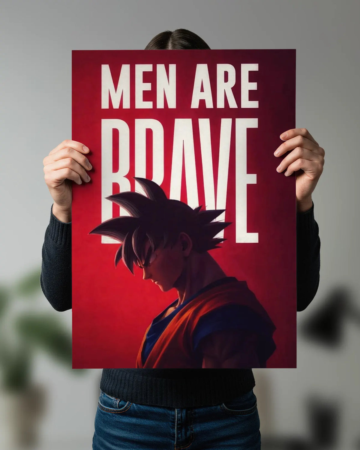 Goku Brave Warrior Wall Poster | Dragon Ball