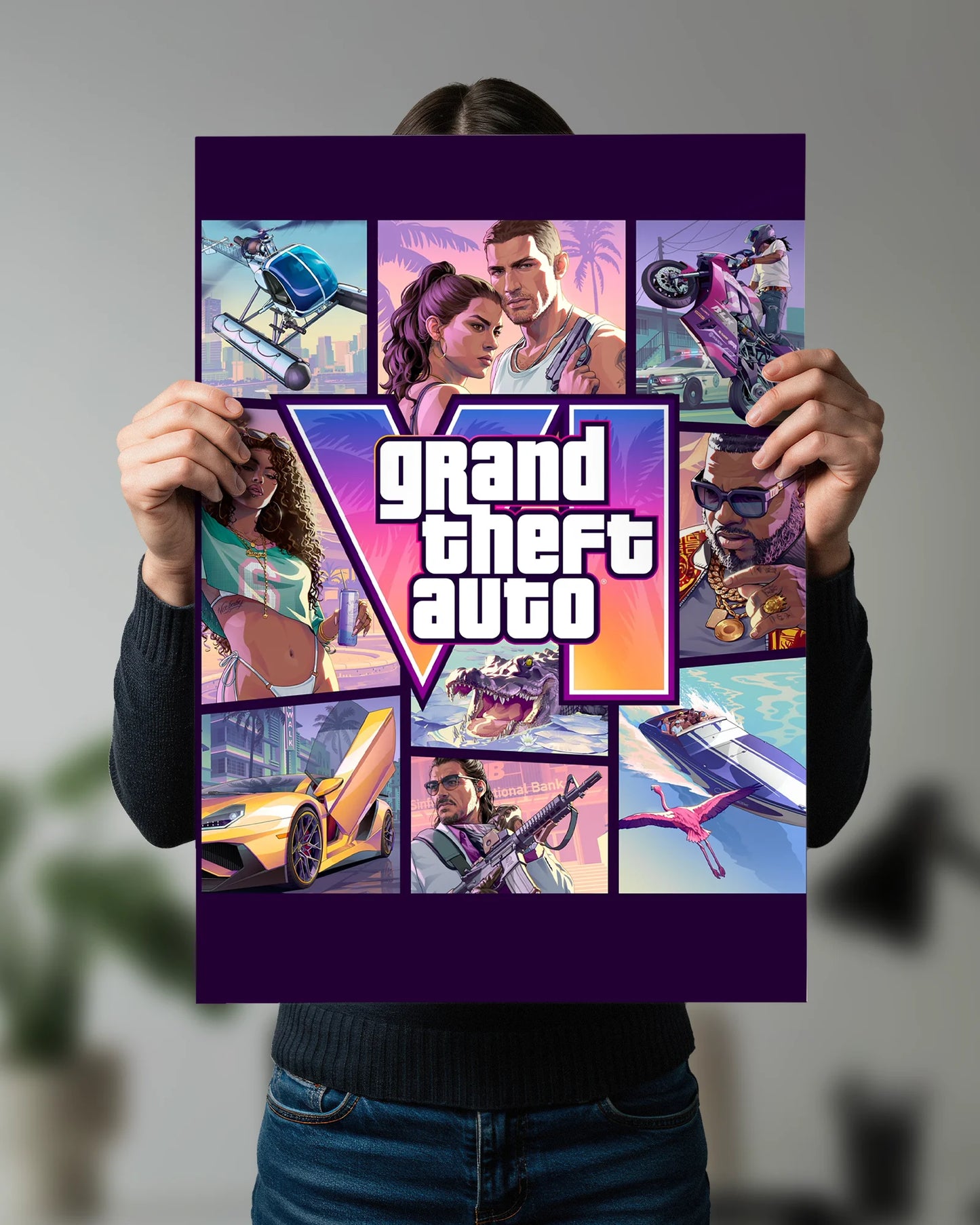 Grand Theft Auto VI Cover Art Poster | GTA VI cover art