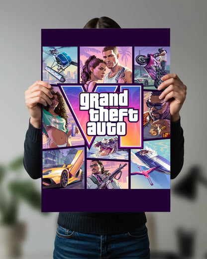 Grand Theft Auto VI Cover Art Poster | GTA VI cover art