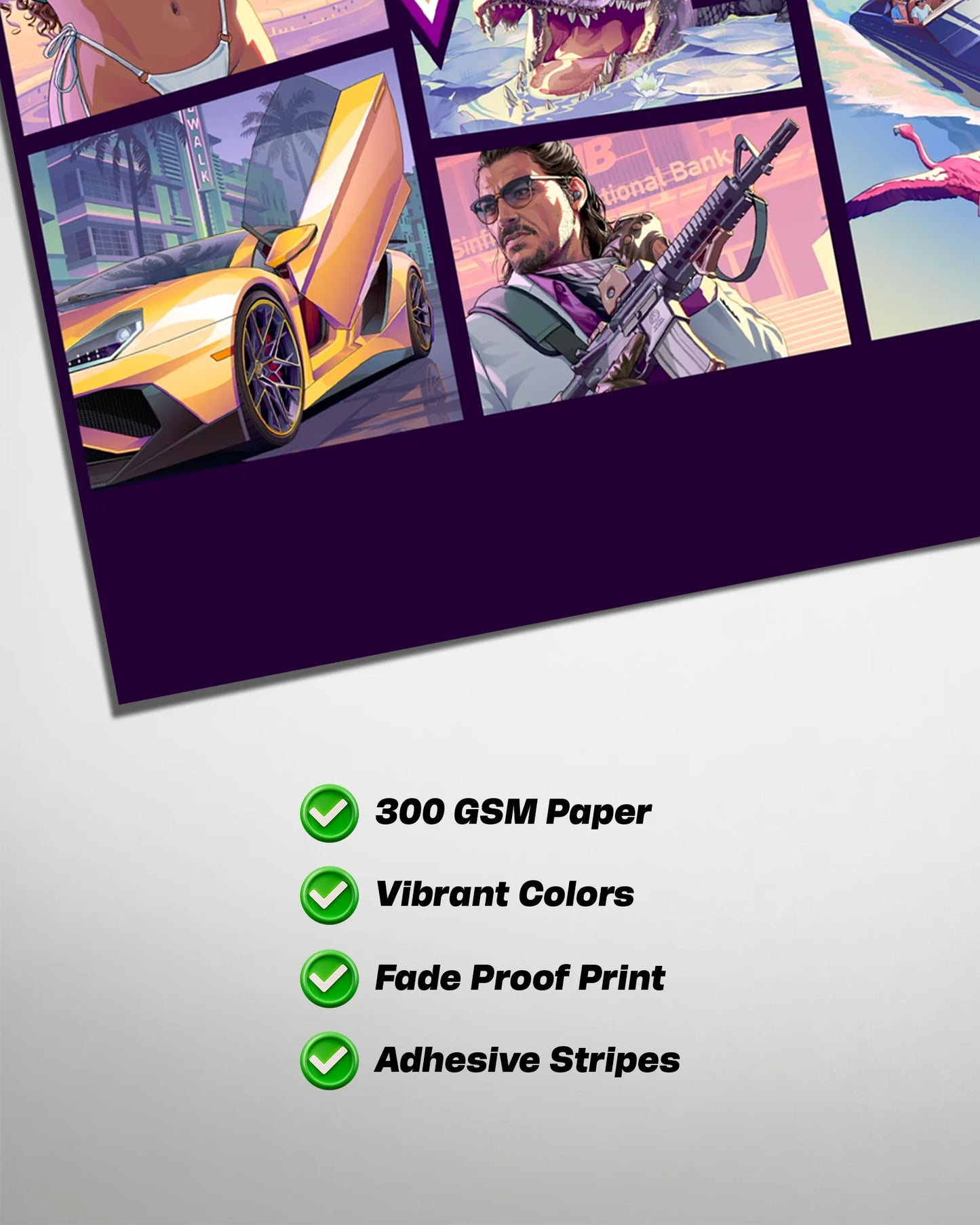 Grand Theft Auto VI Cover Art Poster | GTA VI cover art