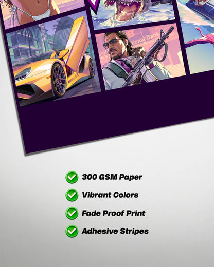 Grand Theft Auto VI Cover Art Poster | GTA VI cover art