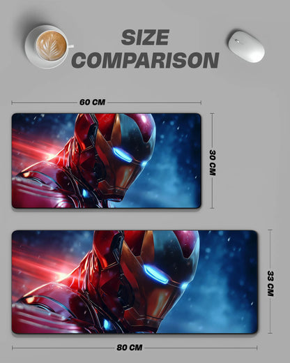 Iron Man Desk Mat | Marvel Superhero Extended Gaming & Office Mouse Pad