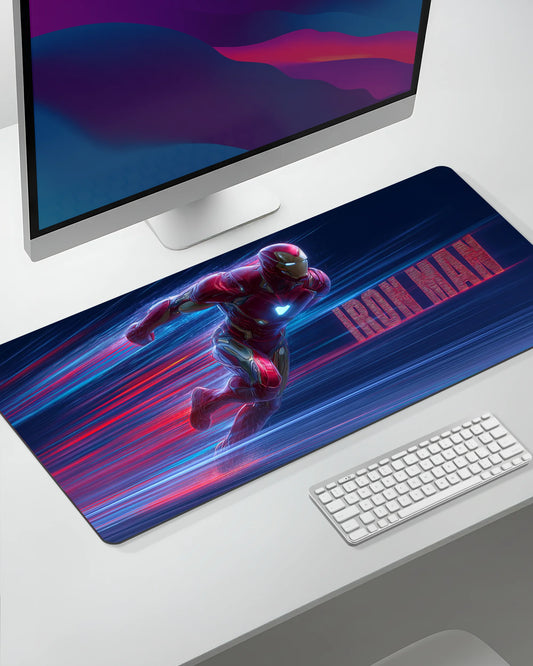 Iron Man Flight Desk Mat | Marvel Superhero Extended Gaming & Office Mouse Pad