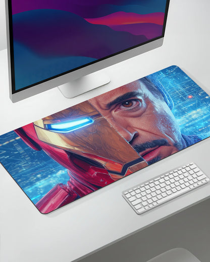 Iron Man & Tony Stark Desk Mat | Marvel Extended Gaming & Office Mouse Pad