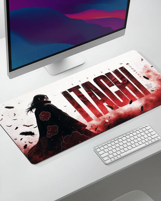 Itachi Uchiha Desk Mat | Naruto Akatsuki Extended Gaming & Office Mouse Pad