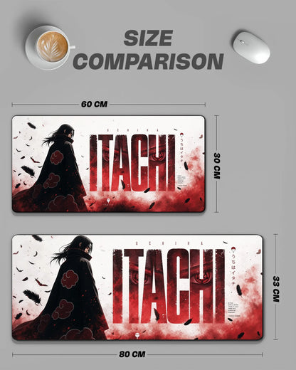 Itachi Uchiha Desk Mat | Naruto Akatsuki Extended Gaming & Office Mouse Pad
