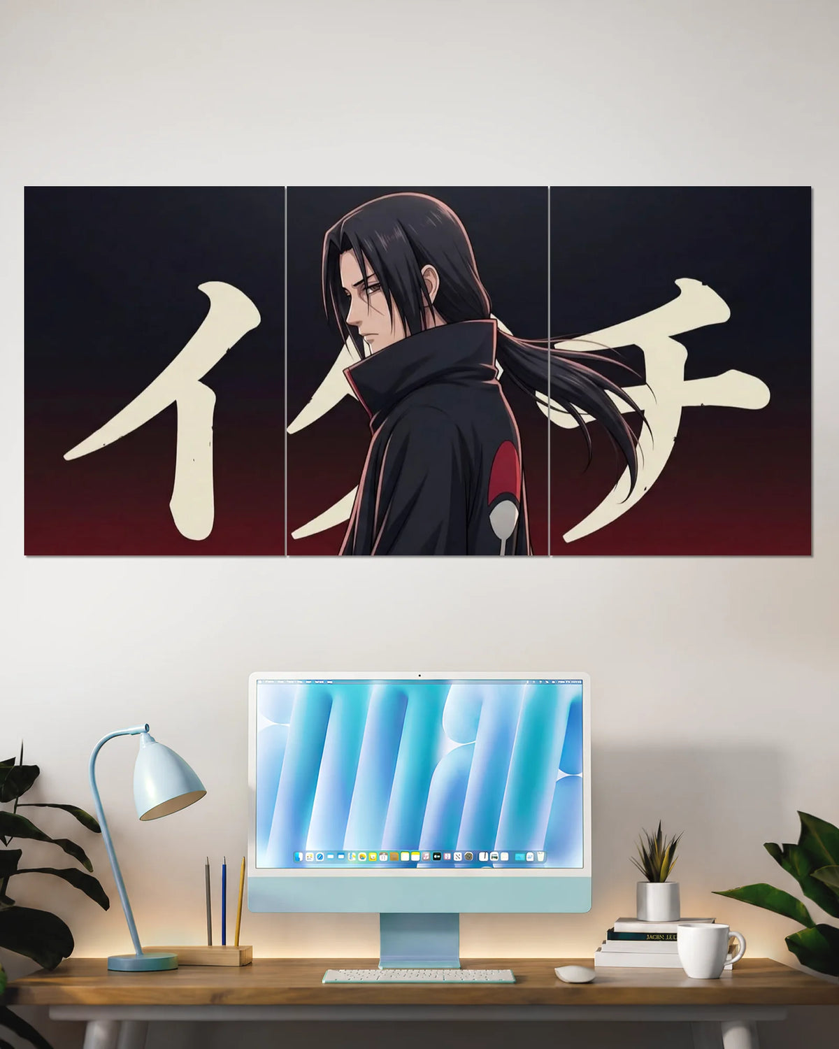 Itachi Uchiha Naruto Split Wall Poster | Akatsuki Anime Wall Art