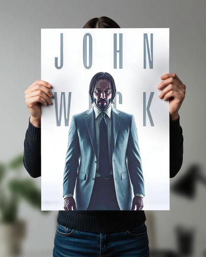 John Wick Minimal Movie Poster | Premium Cinematic Wall Art