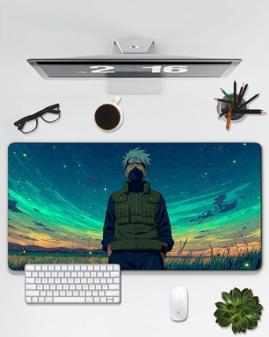 Kakashi Hatake Desk Mat | Naruto Anime Extended Gaming & Office Mouse Pad