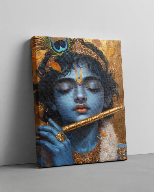 Spiritual Canvas Wall Art | Divine Blue Artwork