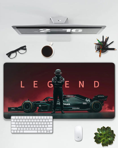 Lewis Hamilton F1 Desk Mat | Formula 1 Racing Extended Gaming & Office Mouse Pad