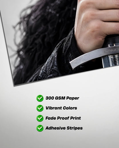 Jon Snow Longclaw Poster | Game of Thrones Premium Wall Art