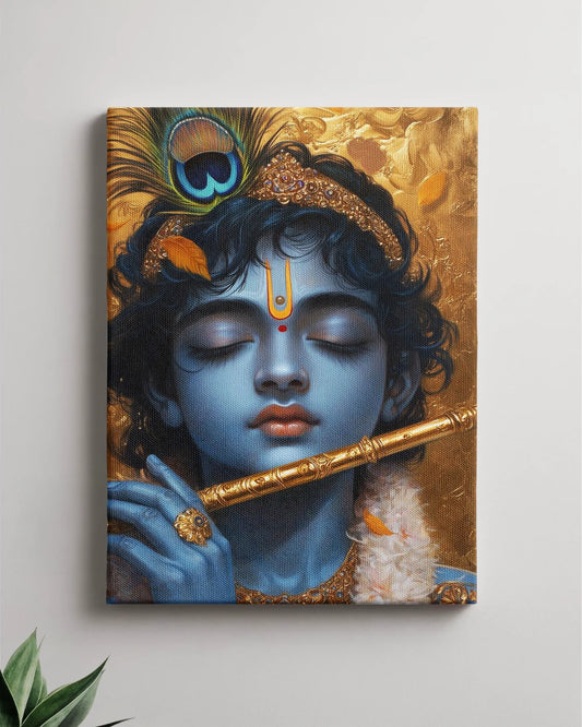 Spiritual Canvas Wall Art | Divine Blue Artwork