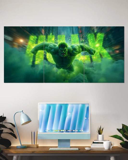 Hulk Rage Green Power Split Wall Poster