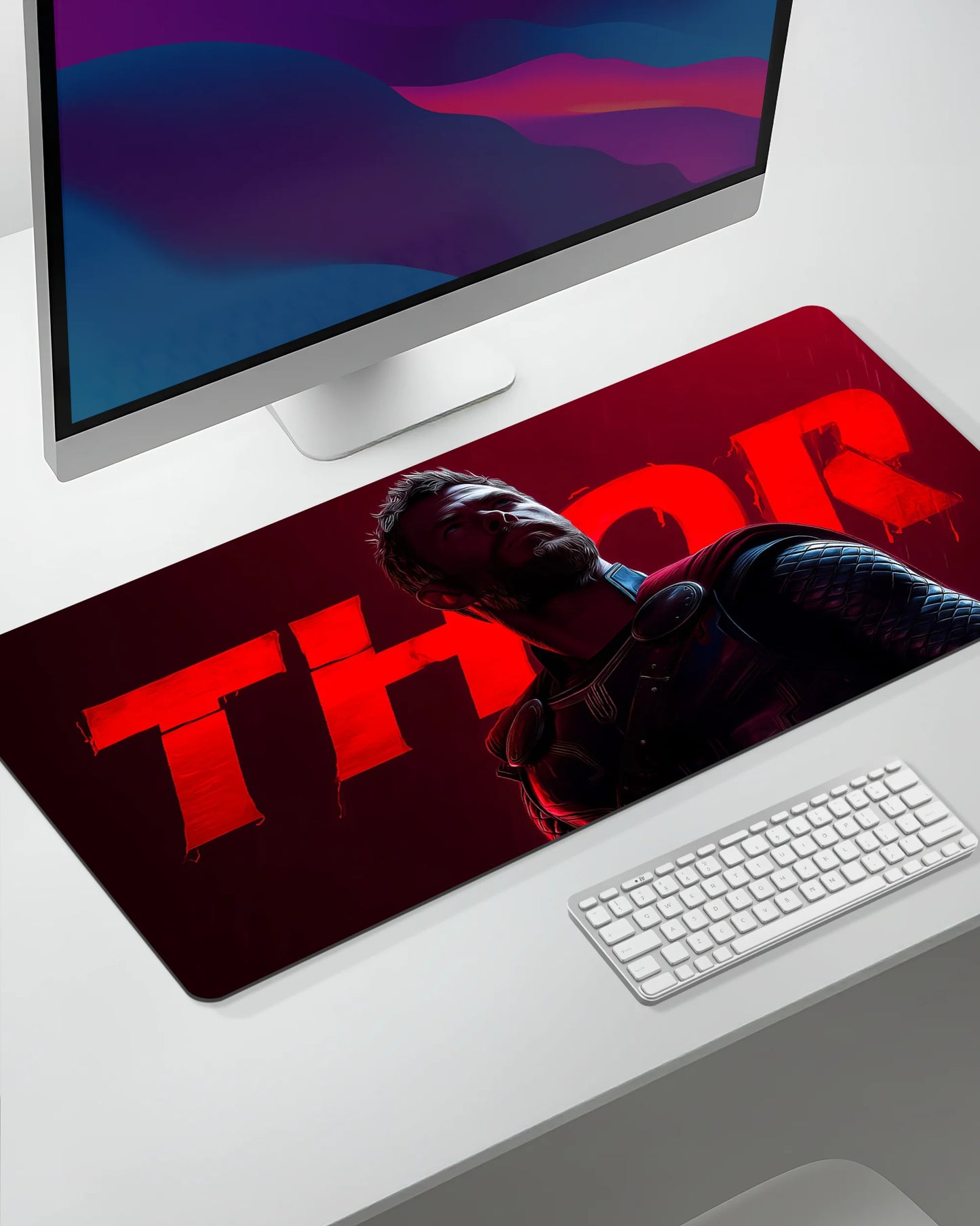 Thor Desk Mat | Marvel Superhero Extended Gaming & Office Mouse Pad