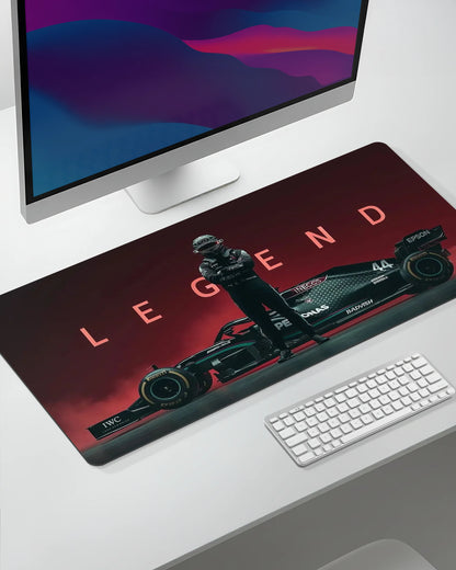Lewis Hamilton F1 Desk Mat | Formula 1 Racing Extended Gaming & Office Mouse Pad