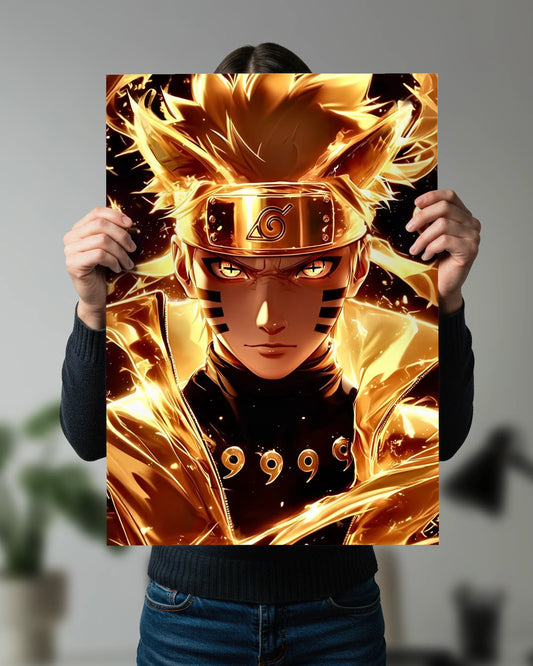 Naruto Nine-Tails Chakra Poster | Naruto Anime Wall Art