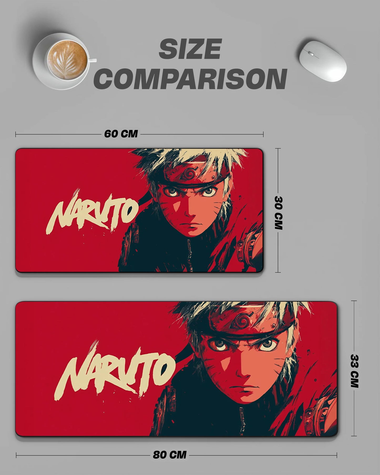 Naruto Uzumaki Desk Mat | Naruto Anime Extended Gaming & Office Mouse Pad