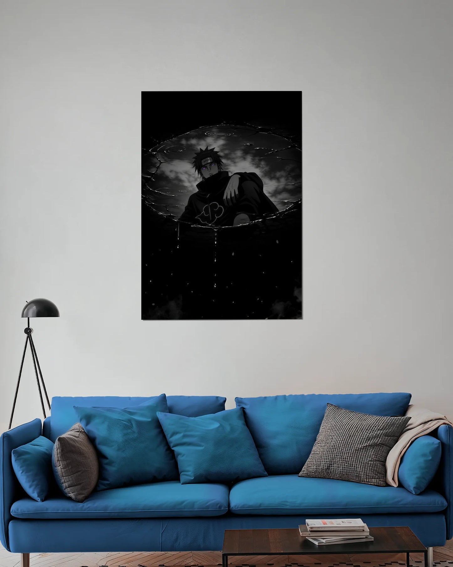 Pain Dark Rinnegan Reflection Poster | Naruto Akatsuki Anime Wall Art
