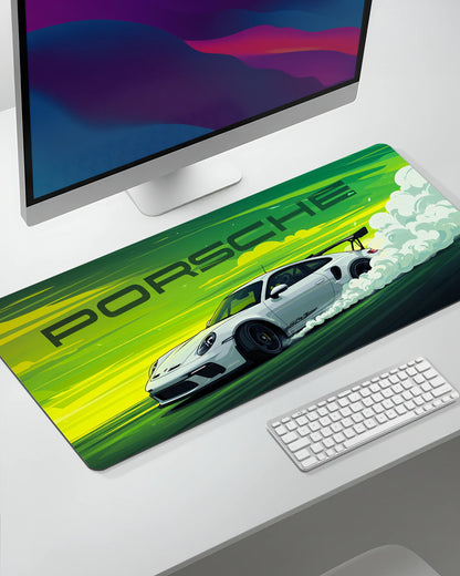 Porsche 911 GT3 RS Desk Mat | Performance Racing Extended Gaming & Office Mouse Pad