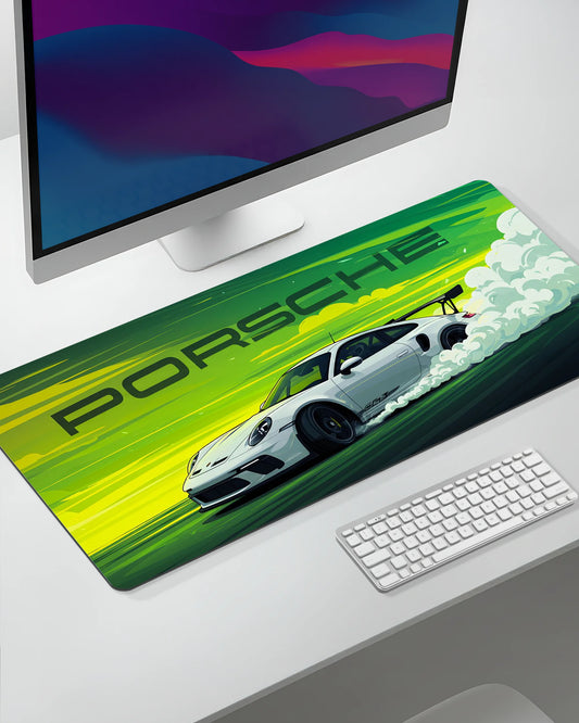 Porsche 911 GT3 RS Desk Mat | Performance Racing Extended Gaming & Office Mouse Pad