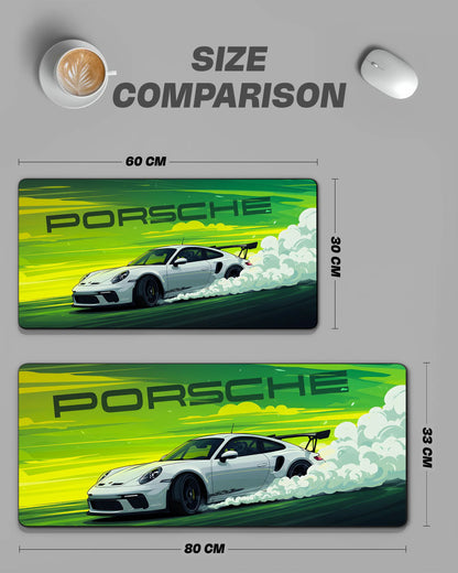 Porsche 911 GT3 RS Desk Mat | Performance Racing Extended Gaming & Office Mouse Pad