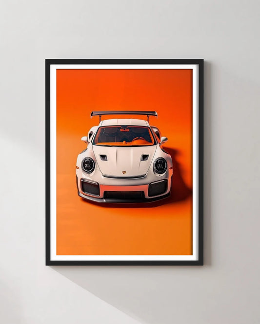 Porsche Sports Car Framed Poster | Luxury Car Wall Art