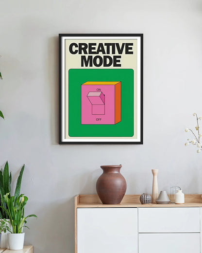 Creative Mode Framed Poster | Colorful Modern Wall Art