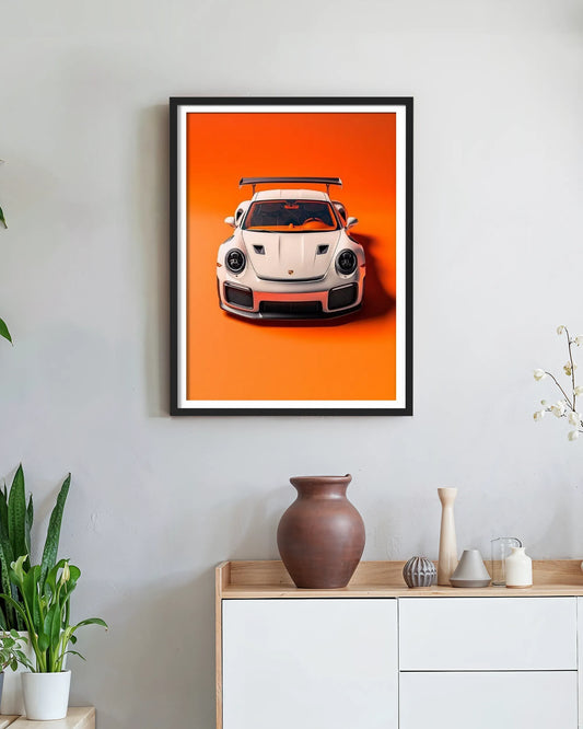 Porsche Sports Car Framed Poster | Luxury Car Wall Art