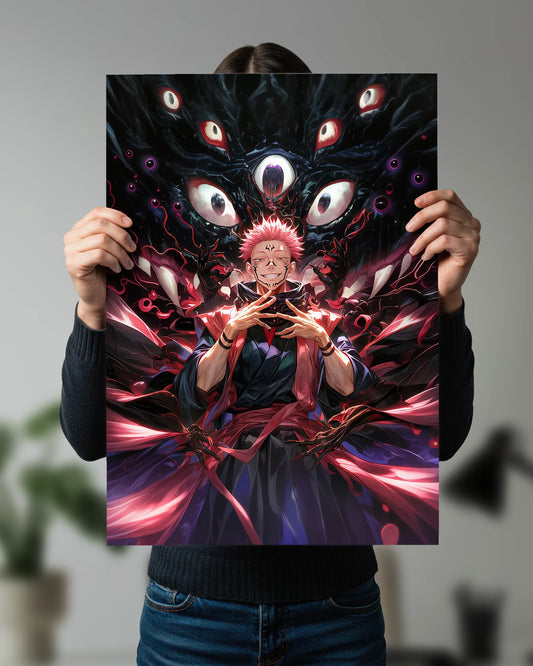 Ryomen Sukuna King of Curses Poster | Jujutsu Kaisen Dark Anime Wall Art