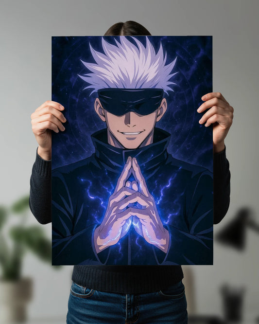 Satoru Gojo Infinity Power Poster | Jujutsu Kaisen Anime Wall Art