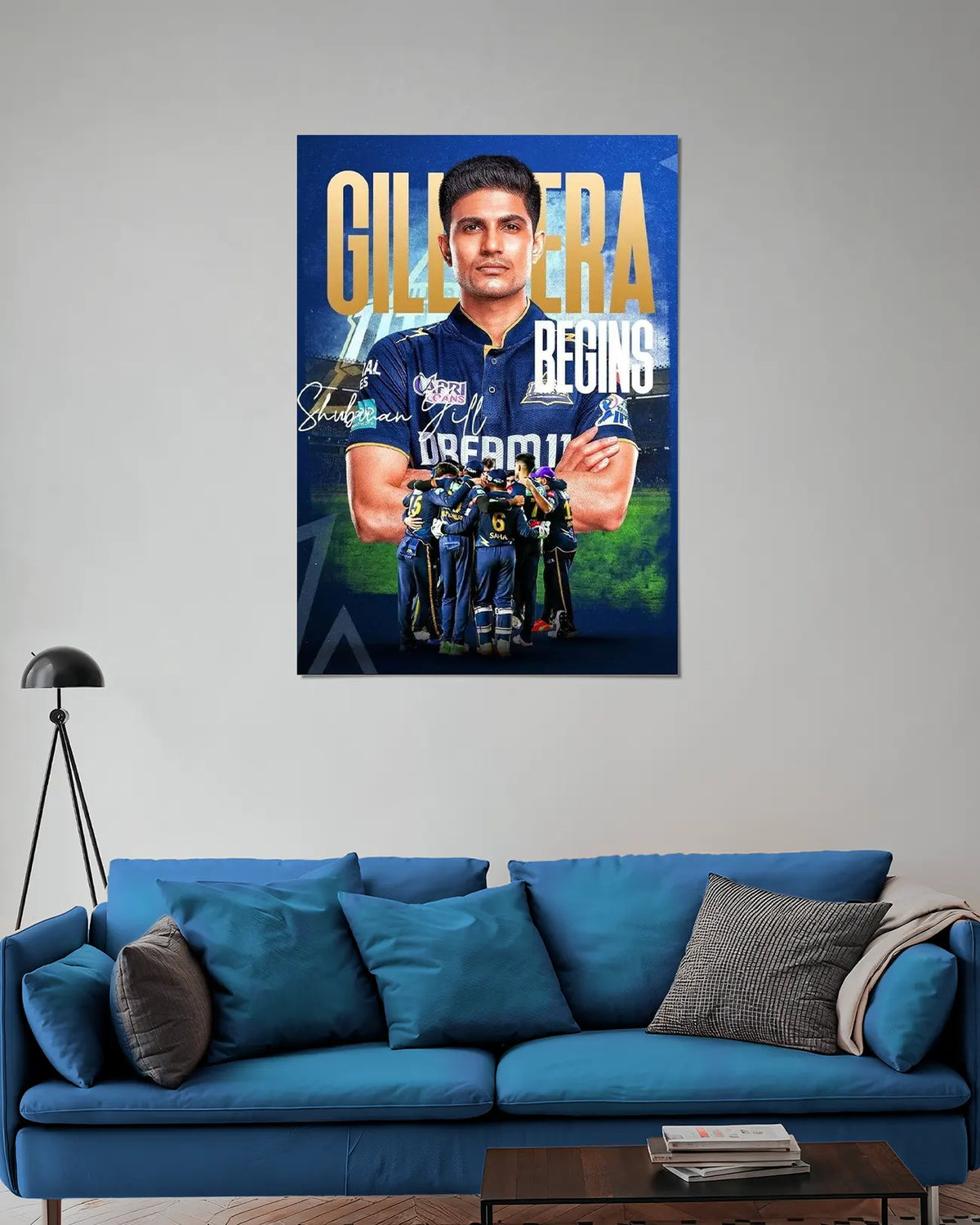 Shubman Gill Cricket Wall Poster | Gujarat Titans
