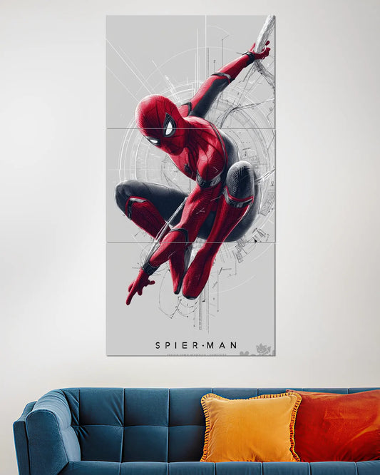 Spider-Man Red Split Wall Poster