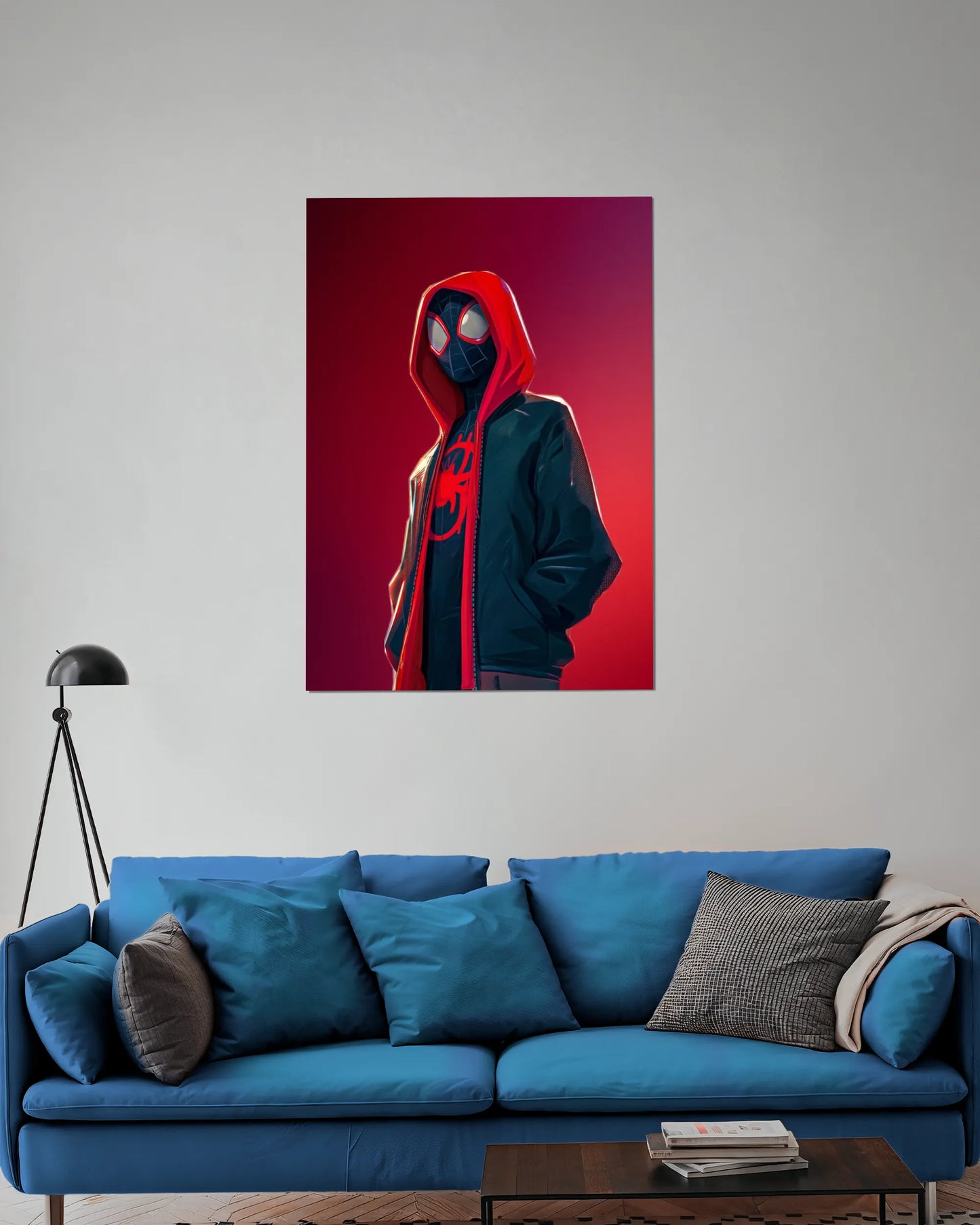 Miles Morales Neon Hoodie Poster | Spider-Verse Wall Art