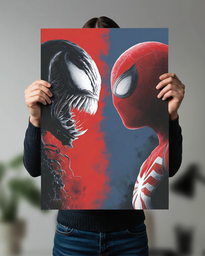 Venom vs Spider-Man Marvel Wall Art