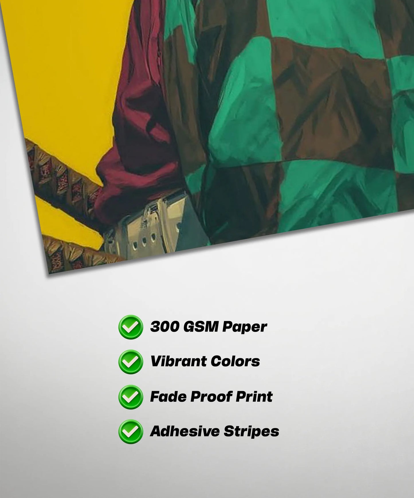 Tanjiro Yellow Aesthetic Poster | Demon Slayer Anime Wall Art