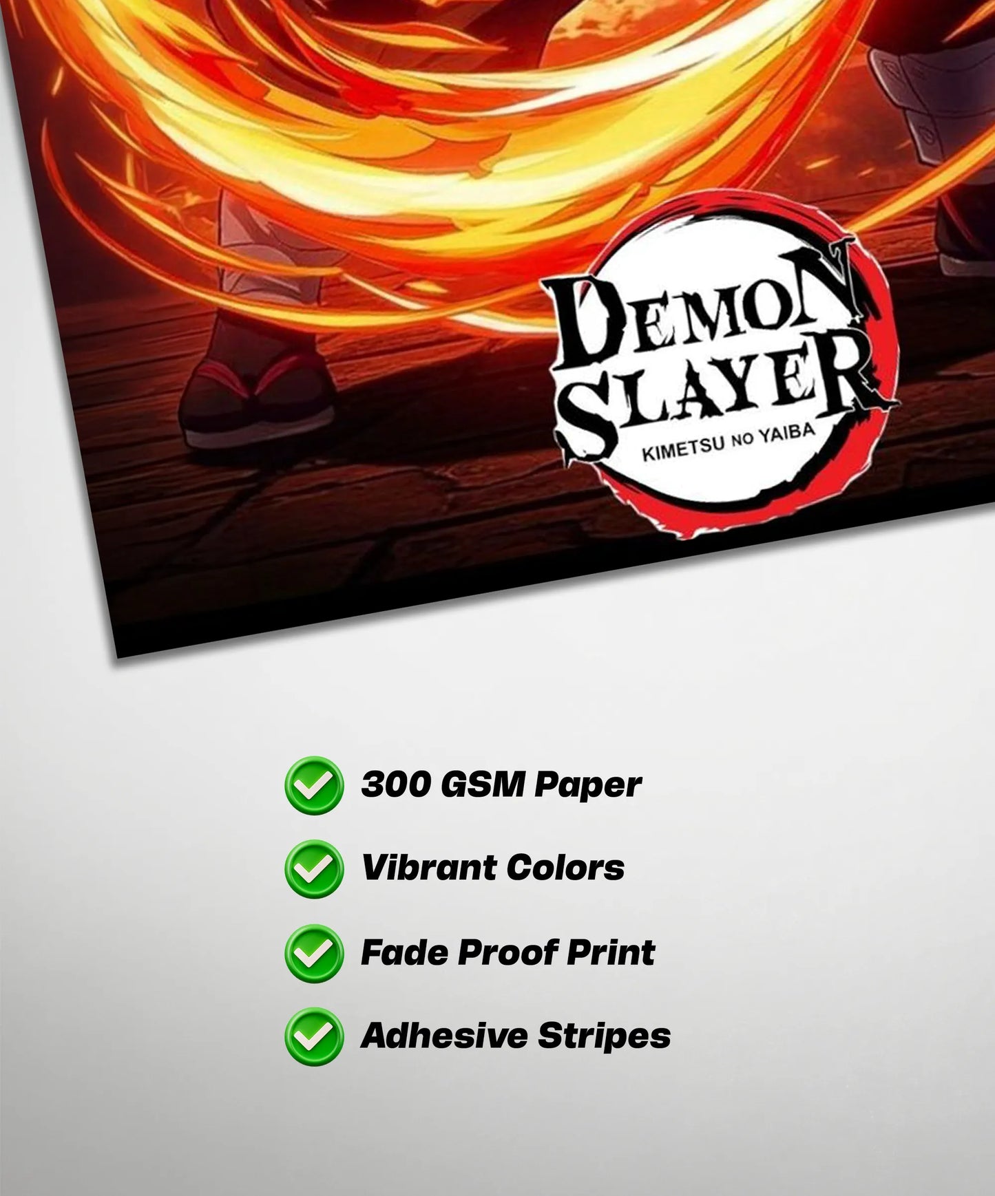 Tanjiro Flame Ring Poster | Demon Slayer Anime Wall Art