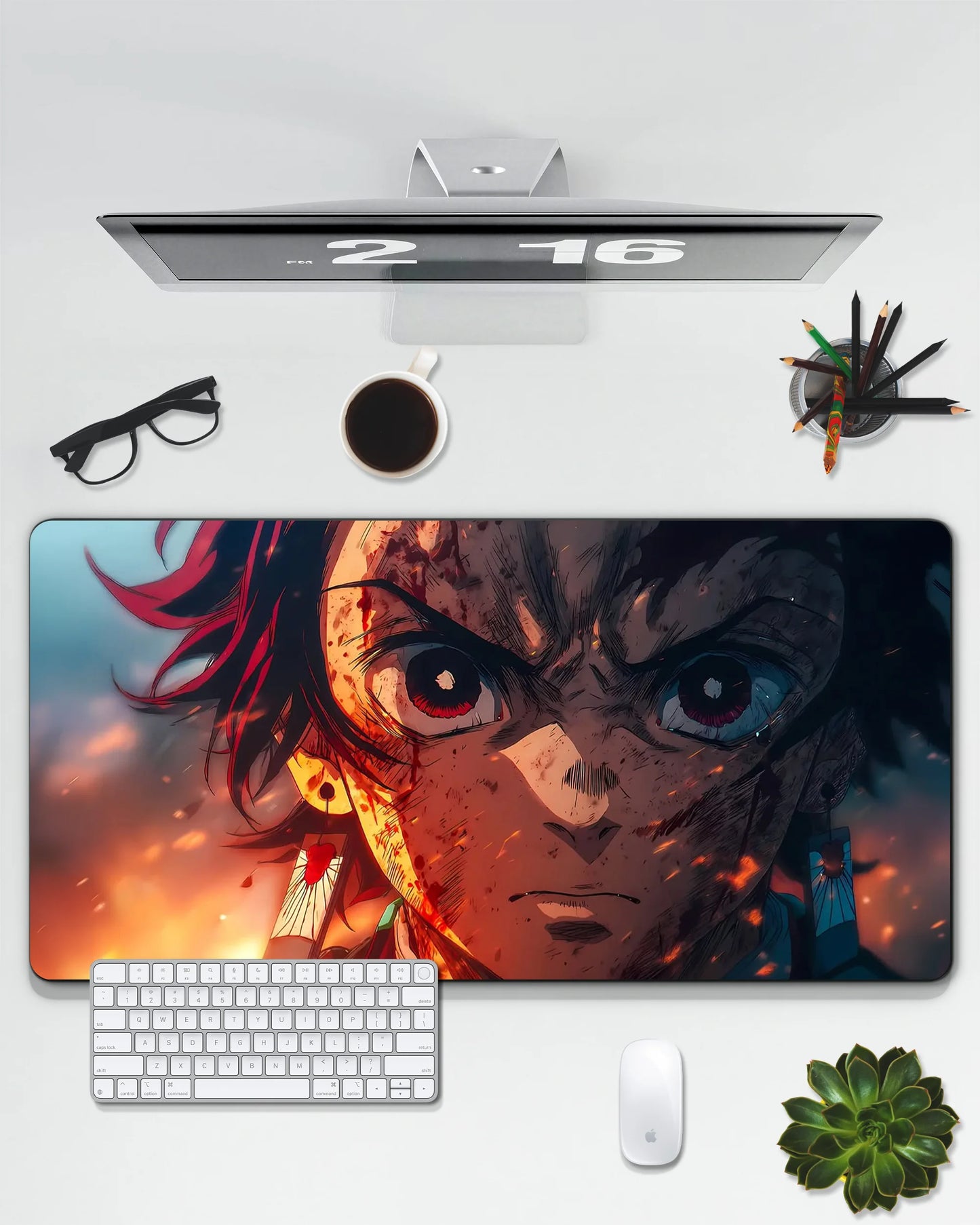 Tanjiro Kamado Desk Mat | Demon Slayer Extended Gaming & Office Mouse Pad